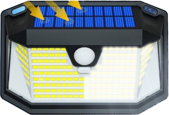 LEIORIO Solar Outdoor Lights with Motion Sensor, 202 LEDs, 3 Modes, 270 LEIORIO Solar Outdoor Lights with Motion Sensor, 202 LEDs, 3 Modes, 270