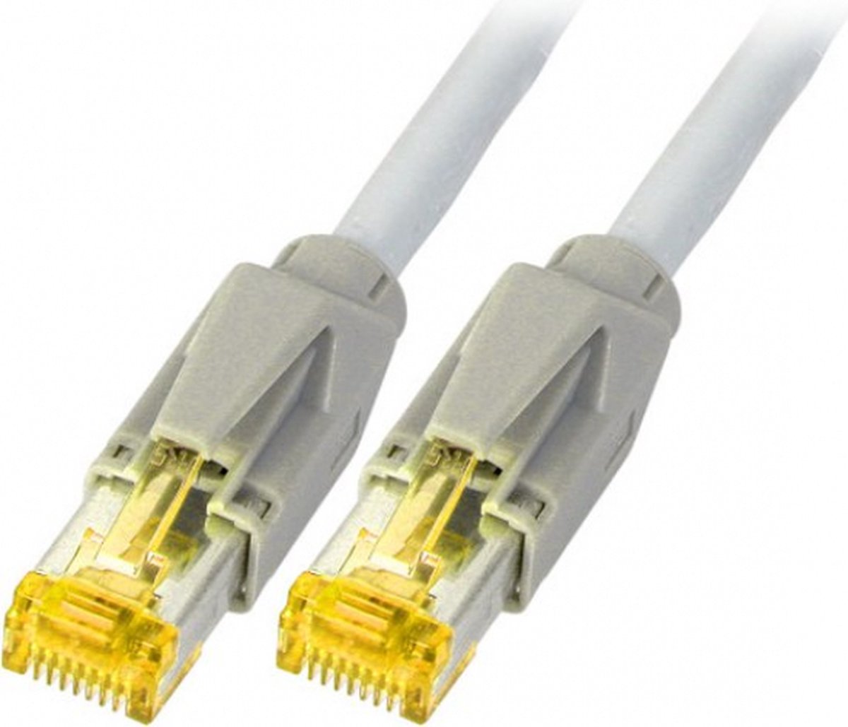 DRAKA K8560GR.3 RJ45 Netwerkkabel, patchkabel CAT 6A S/FTP 3.00 m Grijs Vlambestendig, Snagless 1 stuk(s)