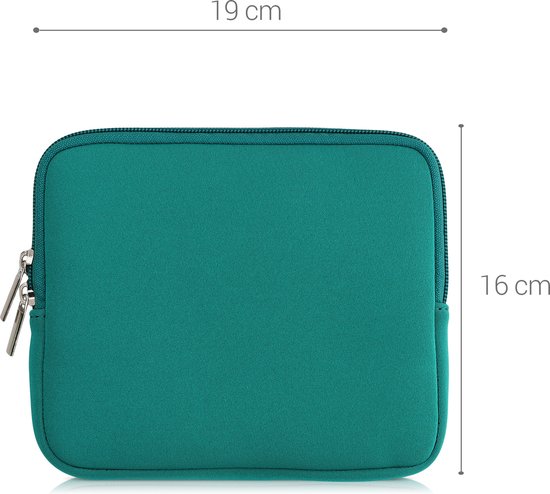 kwmobile beschermhoes voor eReader - neopreen tashoes beschermhoes benzine - 17,5 x 14,7 x 1 cm binnenafmetingen van kwmobile — afbeelding 2