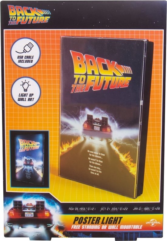 Retour vers le futur Affiche lumineuse bol