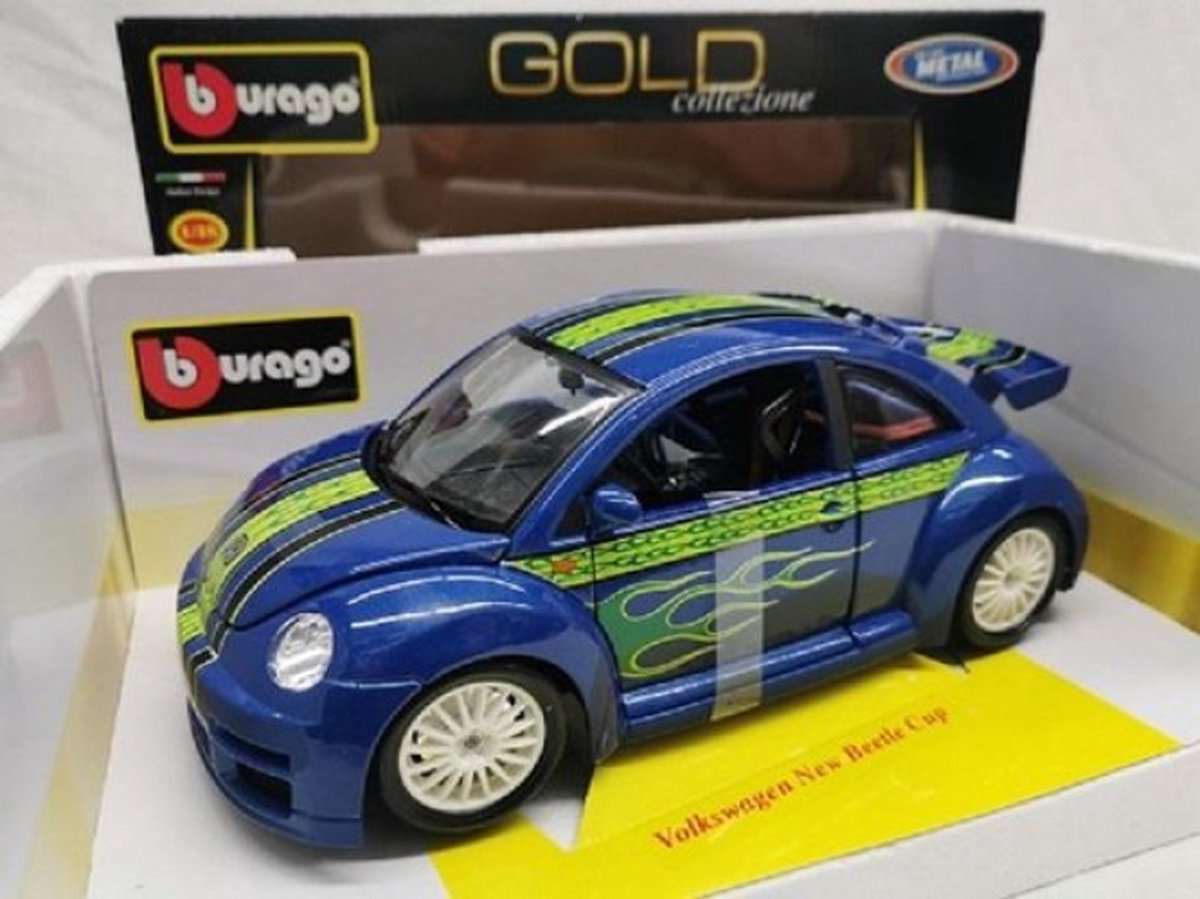 Bburago Gold Collection - Volkswagen New Beetle Cup - 1:18 | bol