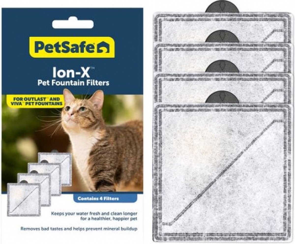 Petsafe - Ion-X Pet Fountain Filters - 4 Pack