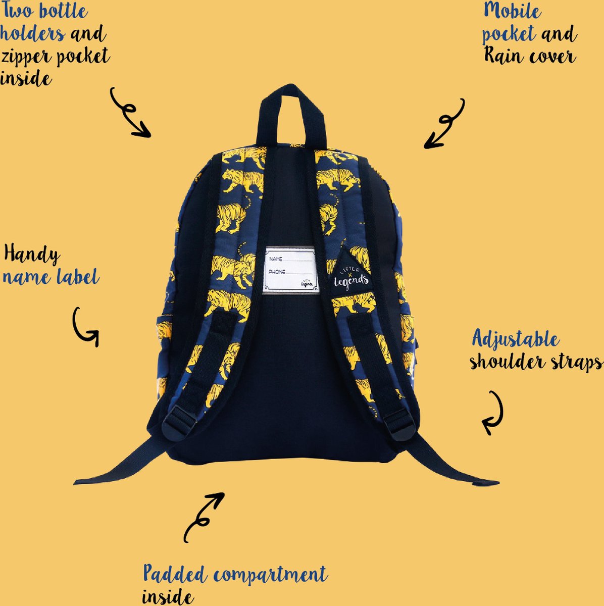 LITTLE LEGENDS BACKPACK TIGER – foto 7