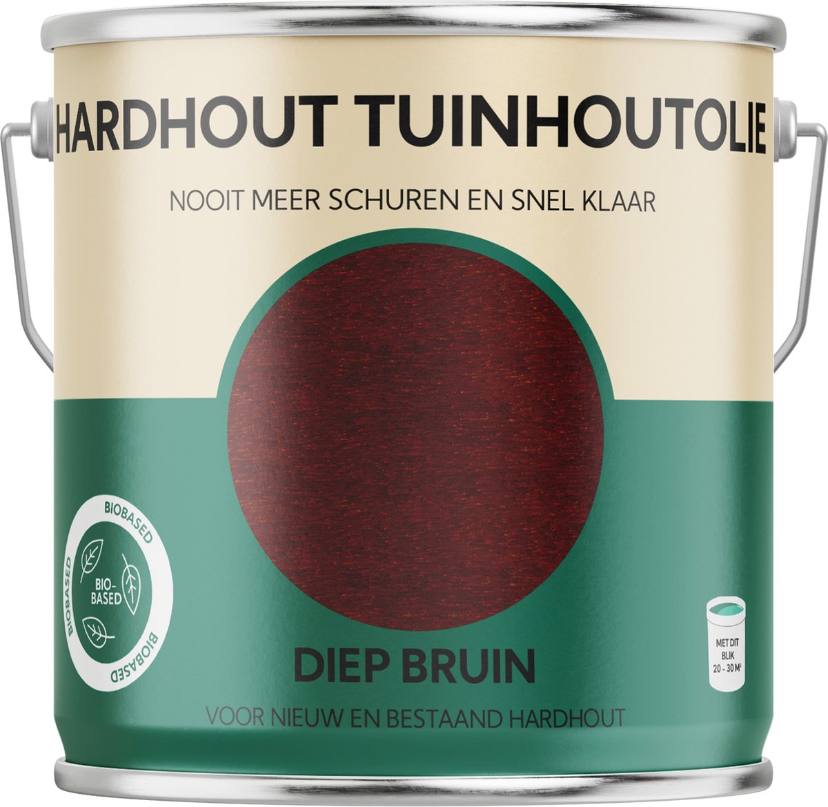 Hardhout Tuinhout Olie - Diep Bruin-2500ml