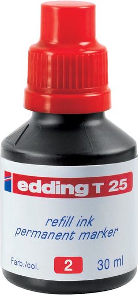 Edding T 25 Navulinkt Rood