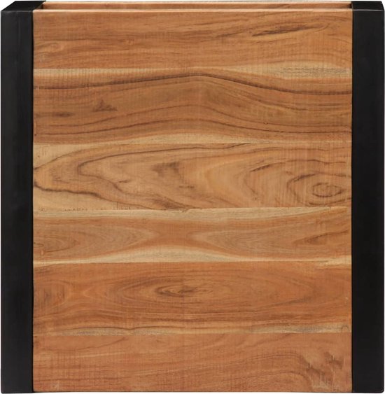The Living Store Table basse en bois – Bois d'acacia – 100 x 50 x 33 cm – Plateau à lattes The Living Store Table basse en bois – Bois d'acacia – 100 x 50 x 33 cm – Plateau à lattes