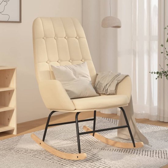 vidaXL Fauteuil echt leer met acaciahout zwart