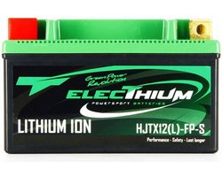Lithium accu Electhium voor Scooter Kymco 125 Dink Street I Abs 2011 tot 2016 HJTX12(L)-FP-S / YTX12-BS / 12.8V 3Ah Nieuw
