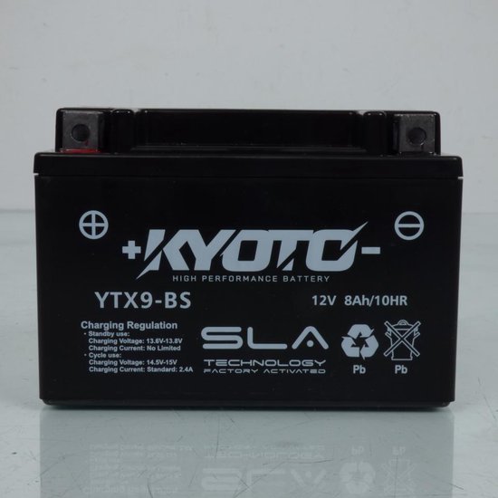 SLA Kyoto-accu voor Yamaha 250 XMAX-scooter 2005-2020 YTX9-BS SLA / 12 V 8 Ah nieuw