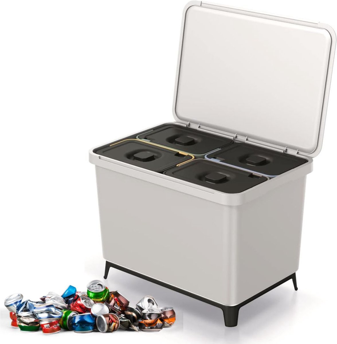 ApexArte® Prullenbak op Pootjes - Afvalemmer - Afvalbak - 40L