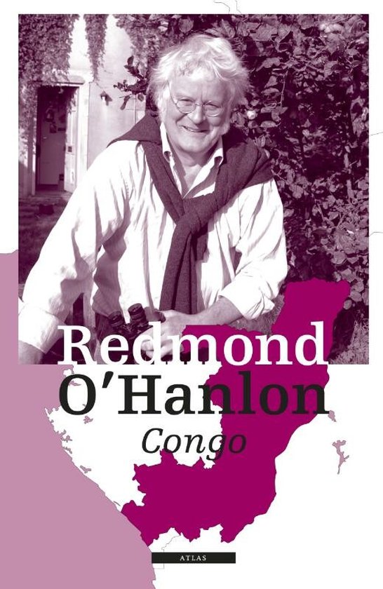 Boekcover met Redmond O'Hanlon, met tekst "Redmond O'Hanlon Congo".