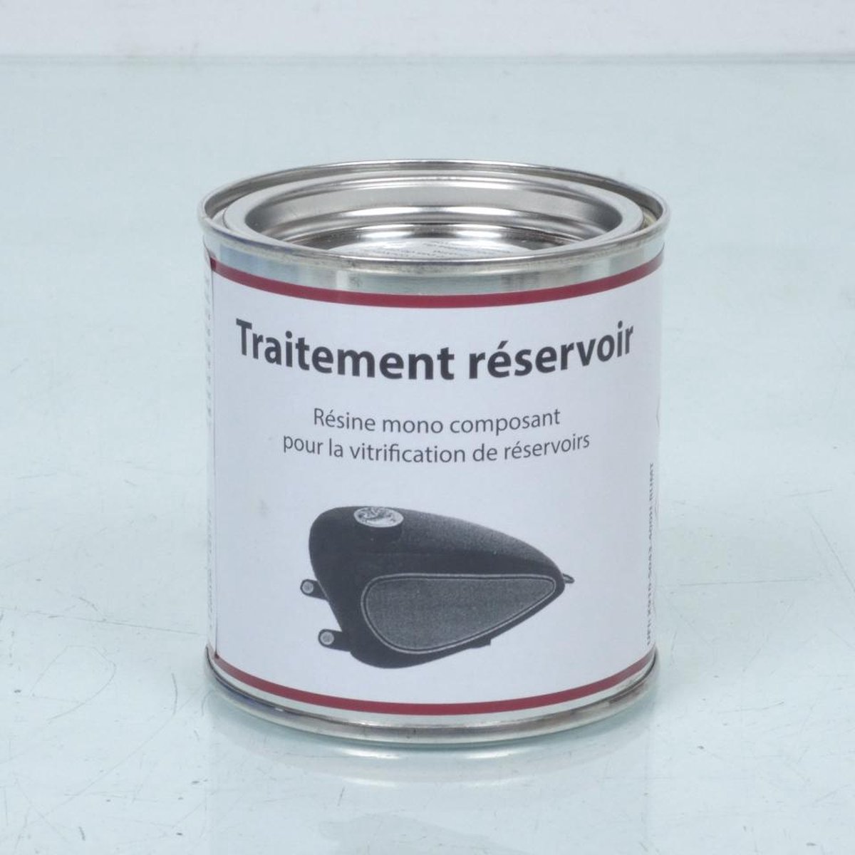Résine 250ml pour la vitrification de réservoirs d'essence de moto jusqu'à 30L