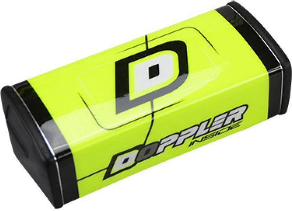 Geel en zwart Doppler stuurschuim voor motorsturen zonder oversize bar 28mm