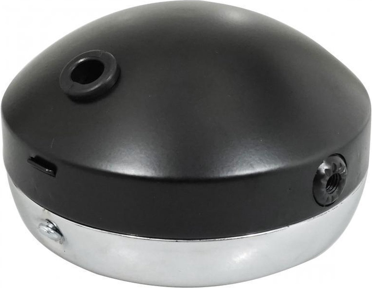 ronde koplamp Ø140mm zwart metaal guia voor bromfiets mbk 51 cyclo