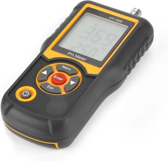 AS218 Digitale pH-meter, pH-meter voor waterkwaliteit, vochtmeter met opbergdoos en sonde