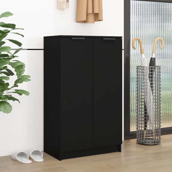 vidaXL Schoenenkast 60x35x92 cm bewerkt hout gerookt
