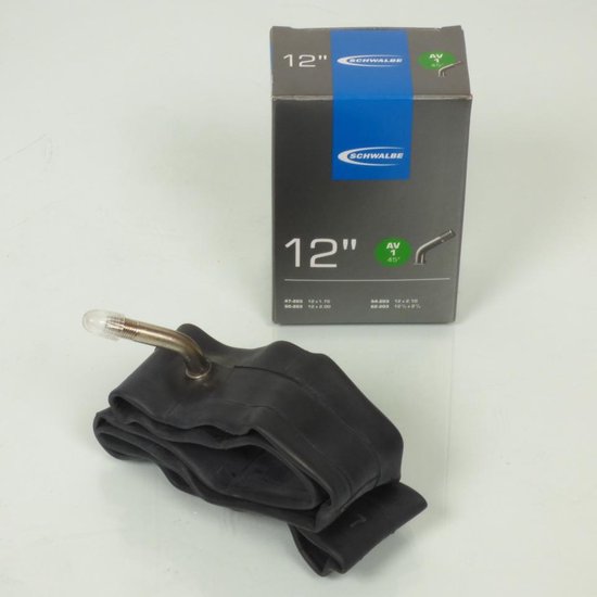 Schwalbe AV1 - Binnenband - 47/62-203 - 12 1/2 x 2 1/4 / 1.75 inch - Auto Ventiel Schuin - 40 mm van Schwalbe — afbeelding 3