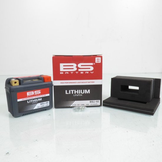 Lithiumbatterij 12V 24Wh BS Battery voor Aprilia 50 RS Extrema Showa 1995-1998, licht, waterdicht, snel opladen