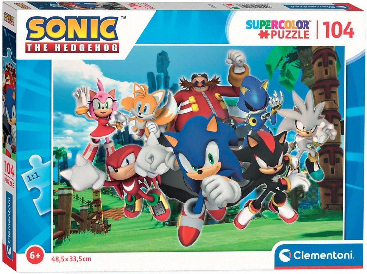 Clementoni - Puzzel - 104 Stukjes - Sonic - Kinderen en Volwassenen — afbeelding 2