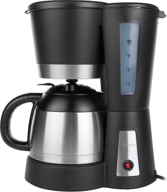 Tristar CM-1234 – filter-koffiezetapparaat – 1 liter – zwart/RVS