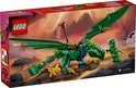 LEGO Ninjago Lloyd's groene bosdraak speelgoeddoos met groene draak met ninjapopper, en een gele draak.