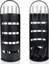 Lexium Haardset - Openhaard set - Openhaard gereedschap - Pook - Asschep - Haardtang - Haardset voor houtkachel