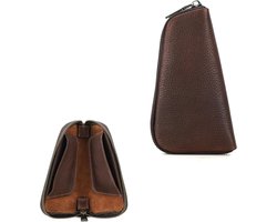 Opslag Pouch Lederen Tabakspijp Case - Draagbare Roken Accessoires Opbergtas met Rits Ontwerp