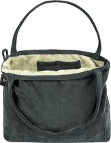 Wallabag Structure Velours Côtelé Noir