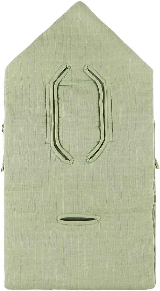 Trixie voetenzak baby Bliss Sage groen - warme kinderwagen accessoire. van Merkloos — afbeelding 2