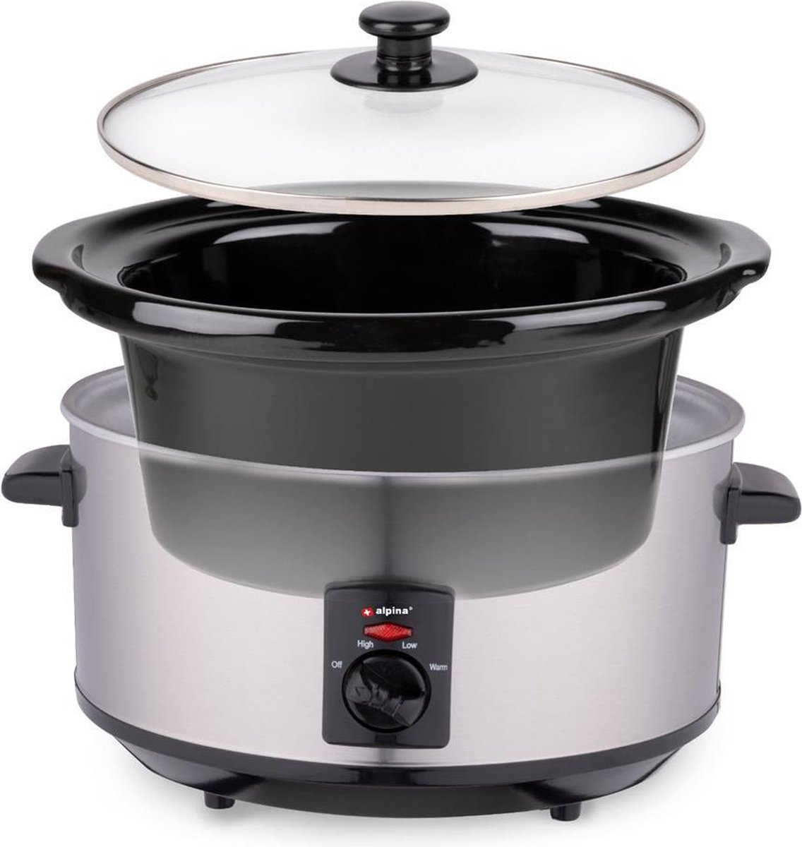 Alpina Slow Cooker - Slowcooker - RVS - 35L - 240W