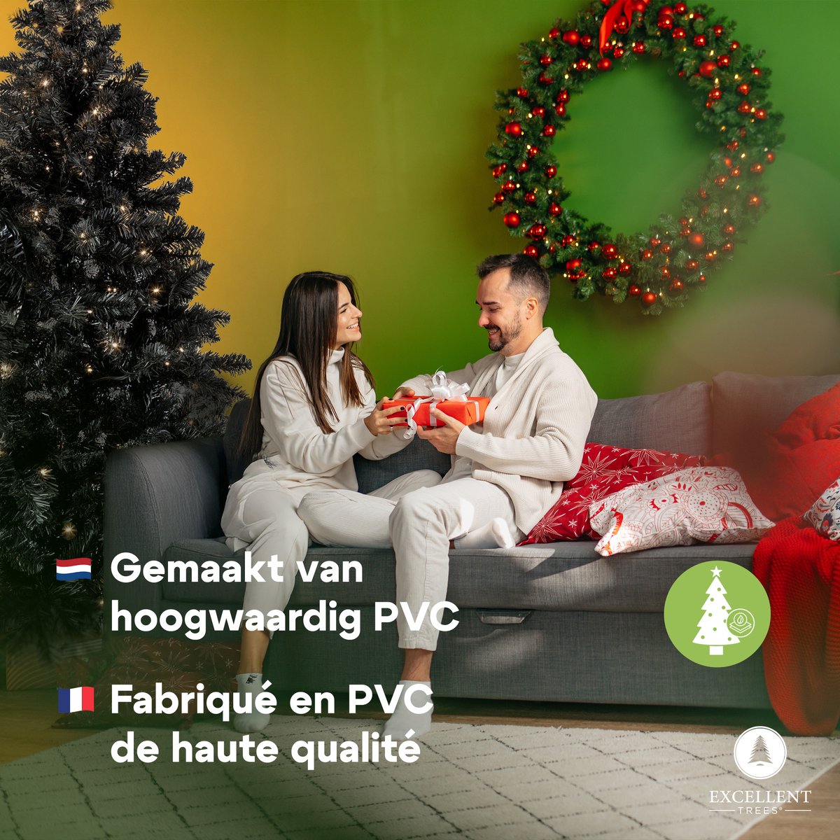 Excellent Trees® Stavanger Black 180 cm -Zwarte Kerstboom met Verlichting - gratis Opbergtas t.w.v. € 27.50 – foto 2