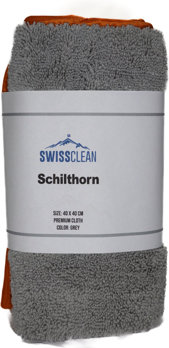 Goedkoopste Swiss Clean | Schilthorn | Professionele doek voor het smeren van wax en verwijderen stof | Doek | Grijskleurig | Exterior clean | Auto wax | Reinigen auto | Cleaning | Auto wassen | Car cleaning | Premium