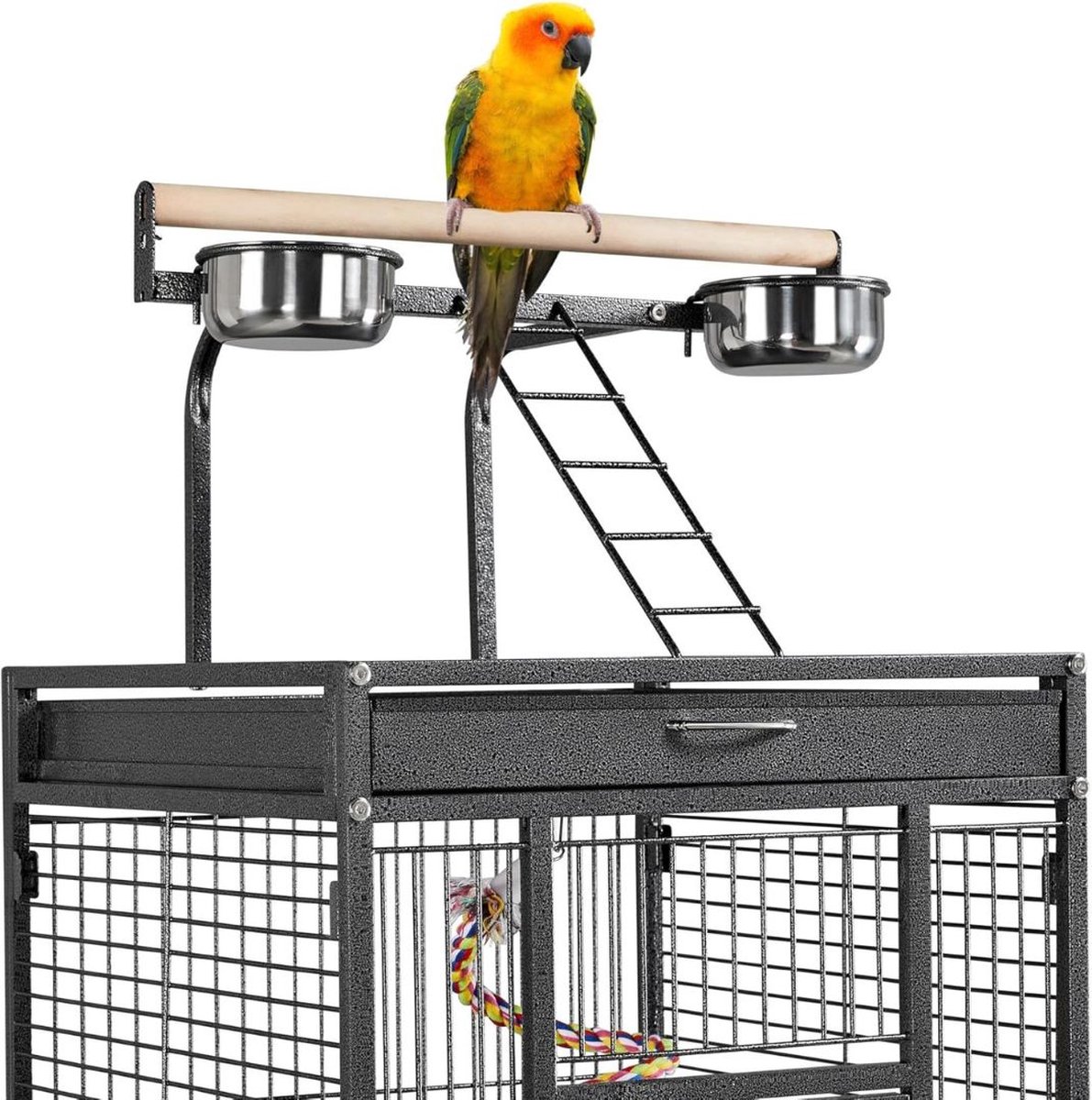 De Fleur - Vogelkooi voor binnen en buiten met standaard - Voliere