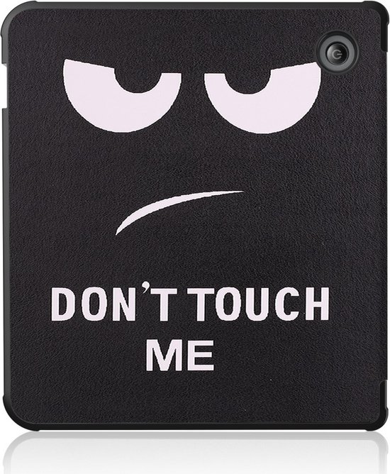 e-Reader Hoesje Origami Book Case met Wake/Sleep-functie - Kobo Libra Colour Hoesje - Don't Touch van iMoshion — afbeelding 4