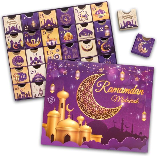 Equivera Adventskalender 2025 - Adventskalender - Ramadan Adventskalender - 30 Dagen Aftelkalender - 30 doosjes - Ramadan