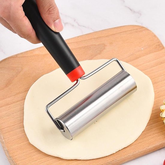 Kleine roestvrijstalen handgemaakte deegroller - ideaal voor bakken ...