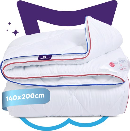 Slaapspeciaal- Climate Control Series - Dekbed - 4 Seizoenen Dekbed | 140x200 cm - Dekbed Geschikt Voor Alle Seizoenen - Zomerdekbed & Winterdekbed - Anti Allergie - Hoogwaardige Ultra Soft - Hotelkwaliteit - Eenpersoons Dekbed