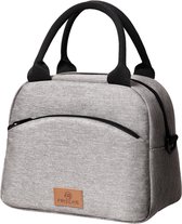Rainbecom - Sacs isothermes - Sac à lunch - 25,5x14x21,5 cm - 7,5 litres - Grijs - Isolation - Polyester cationique - Riem à poignée - Sac isotherme PEVA - Sac à lunch - Sac isotherme - Sac pique-nique