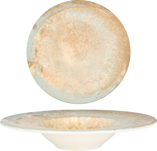 Assiette à pâtes Bonna - Luz - Porcelaine - 28 cm 400 cc - lot de 2