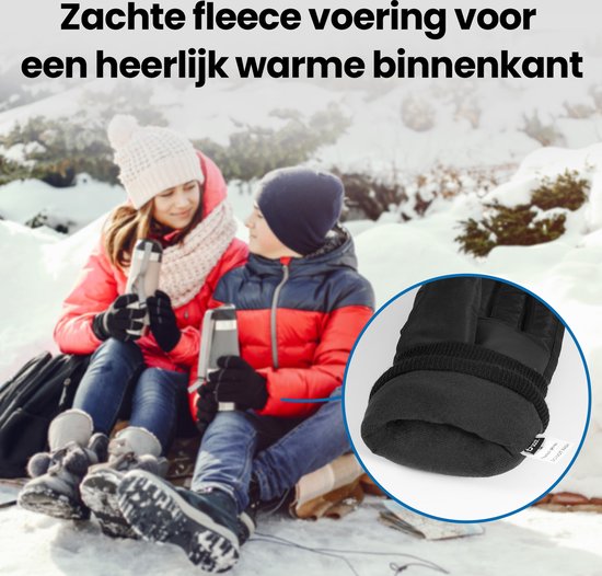 Verwarmde Handschoenen Oplaadbare Batterij Elektrisch Verwarmde Heren Dameshandschoenen,Waterdichte Verwarmende Handschoenen Sneeuw Winter Buiten Fietsen, Motorfiets, Wandelen, Skiën
