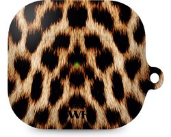 xoxo Wildhearts hoesje geschikt voor AirPods 3 - Wild Thing - Ook als telefoonhoesje verkrijgbaar - schokbestendige case - koptelefoonhoesje - Matte afwerking - Tijgerprint / luipaardprint - dierenprint hoesje - panterprint