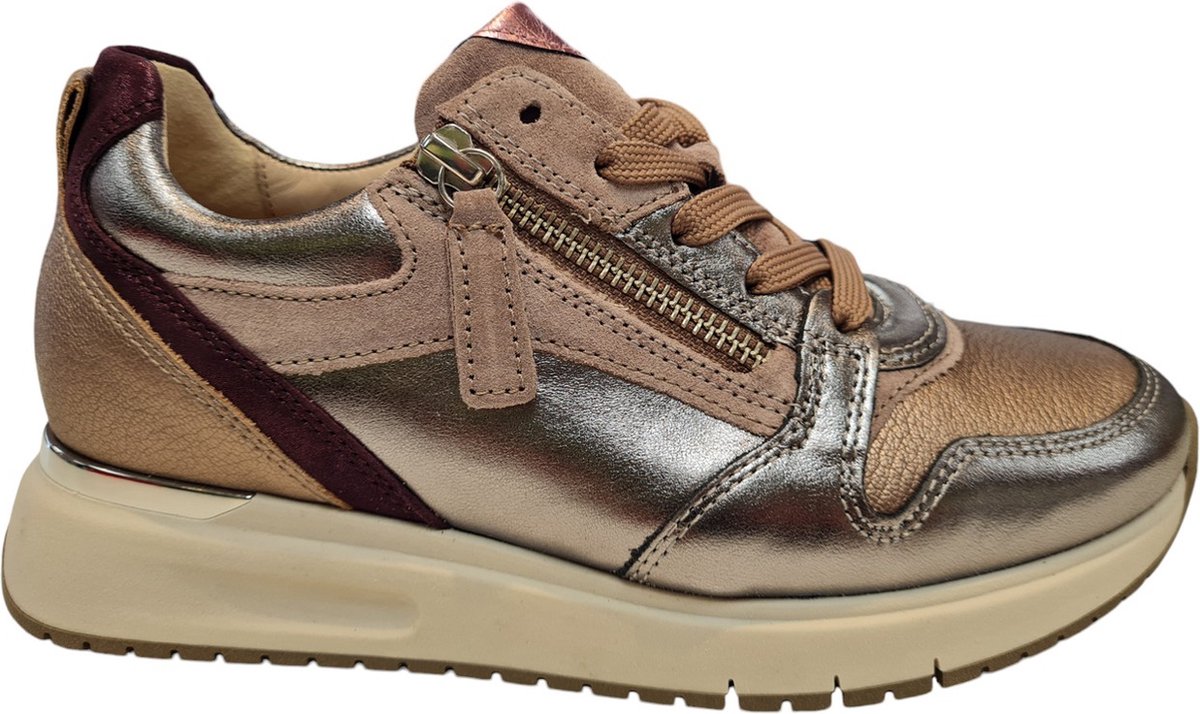 Gabor -Dames - zilver - sneakers - maat 38