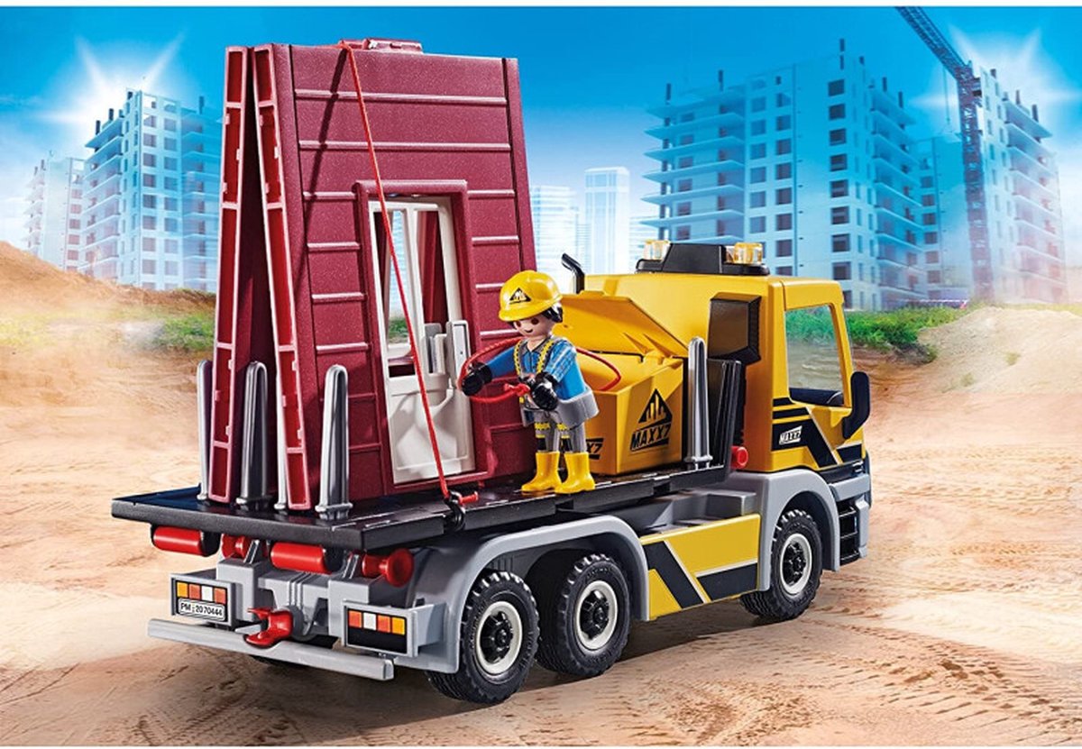 PLAYMOBIL City Action Vrachtwagen met wissellaadbak - 70444 — afbeelding 18