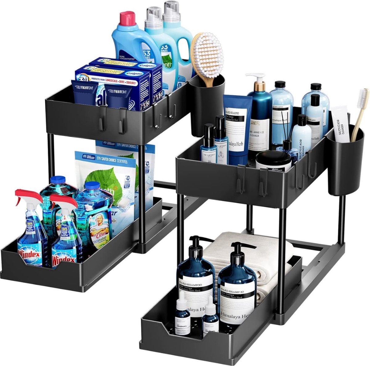 DD Gootsteenkast Organizer - Keukenkast Organizer - Gootsteenorganisers - Twee Stuks