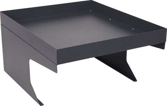 Garage tondeuse à gazon robot avec jardinière MCW-G60, auvent pour tondeuses à gazon, métal 37x60x70cm ~ anthracite