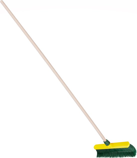 Buemag klauw bezem kop 40 cm - houten steel 140 cm - voegenbezem - kunstgras bezem - Kromme hoek vezels van Buemag — afbeelding 3