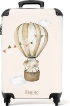 Bol.com NoBoringSuitcases.com® - Kinderkoffer - Kindertrolley jongen en meisje - Olifant in een luchtballon - Handbagage koffer ... aanbieding