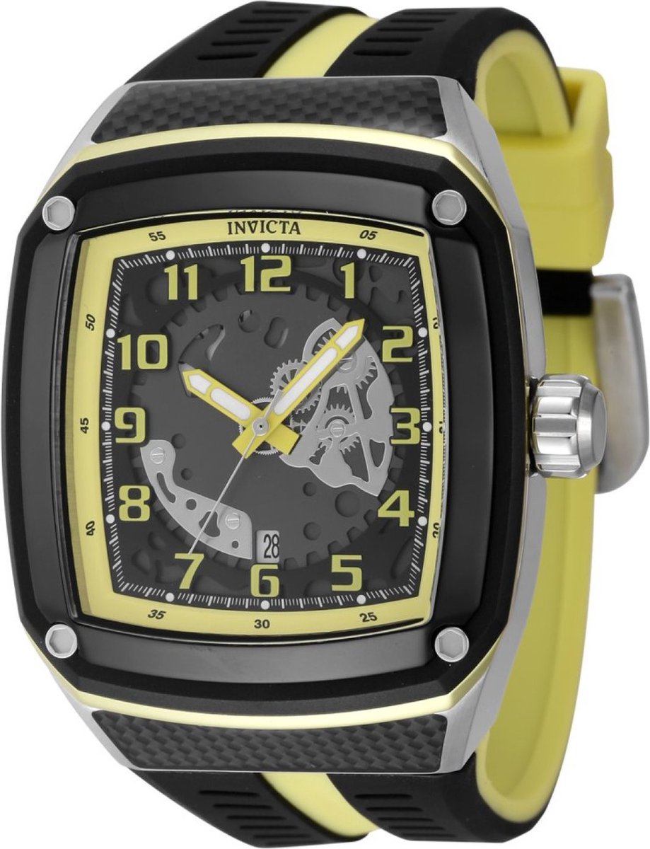 Invicta Racing - JM Limited Edition 48070 Heren Horloge - Waterdicht - Analoog - Quartz Uurwerk - Roestvrij Staal met grijze Wijzerplaat - 45mm