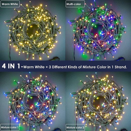 Binnen - Balkon - Met stekker - Multicolor - 30 meter - Kerstverlichting kopen? | Korting tot 66