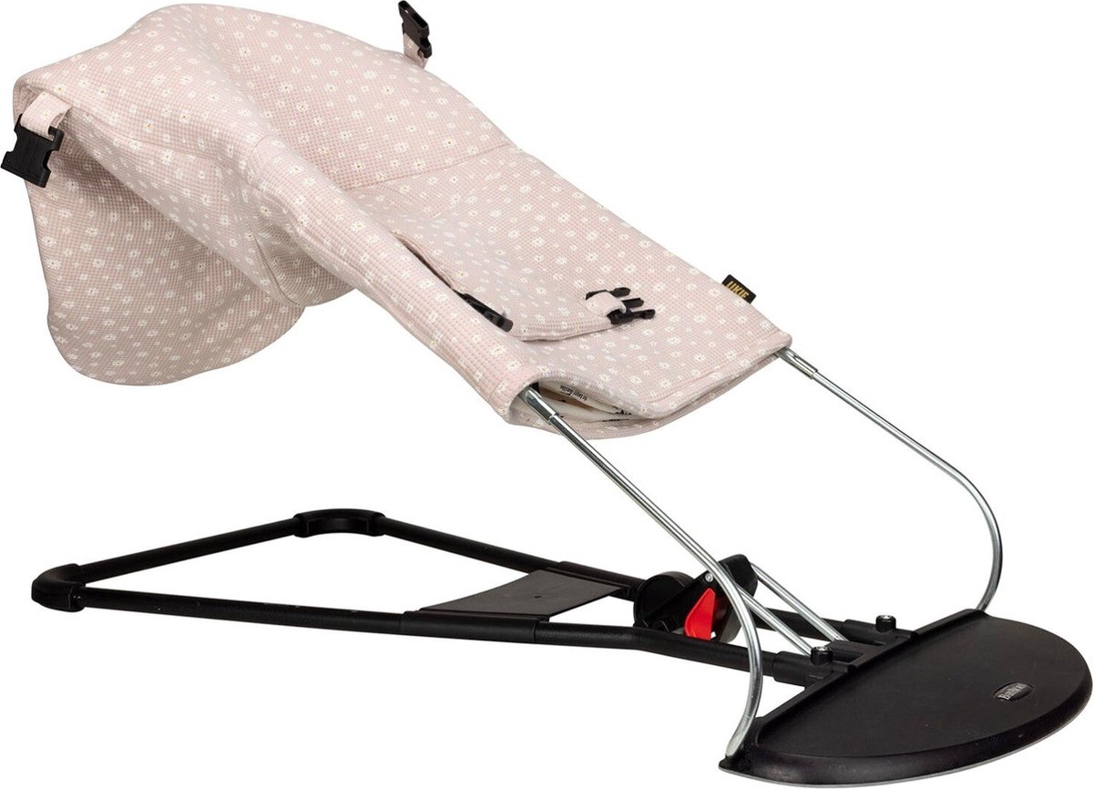 Ukje Hoes Wipstoelhoes geschikt voor BabyBjörn Wipstoel - Ter Vervanging Originele Baby Björn Hoes - Perfecte Pasvorm - Zacht katoen - Makkelijk Wasbaar - Roze wafeltje — cadeau in Cadeau-ideeën - foto 3